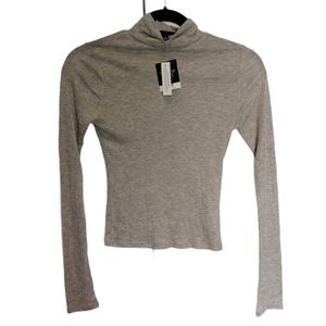 TOPSHOP PETITE long sleeve turtleneck layering tee Size 0 NWT